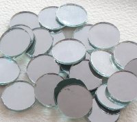 Round Shisha Mirrors (Qty 15, diameter 18mm)