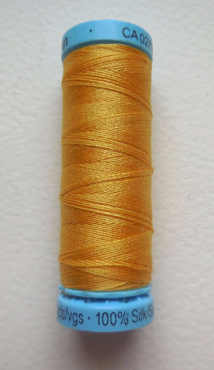 Silk sewing thread, gold colour
