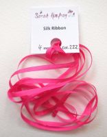 4mm Fuchsia pink 222 silk ribbon