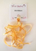 2mm Warm yellow 209 silk ribbon