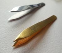 Rounded tip tweezers