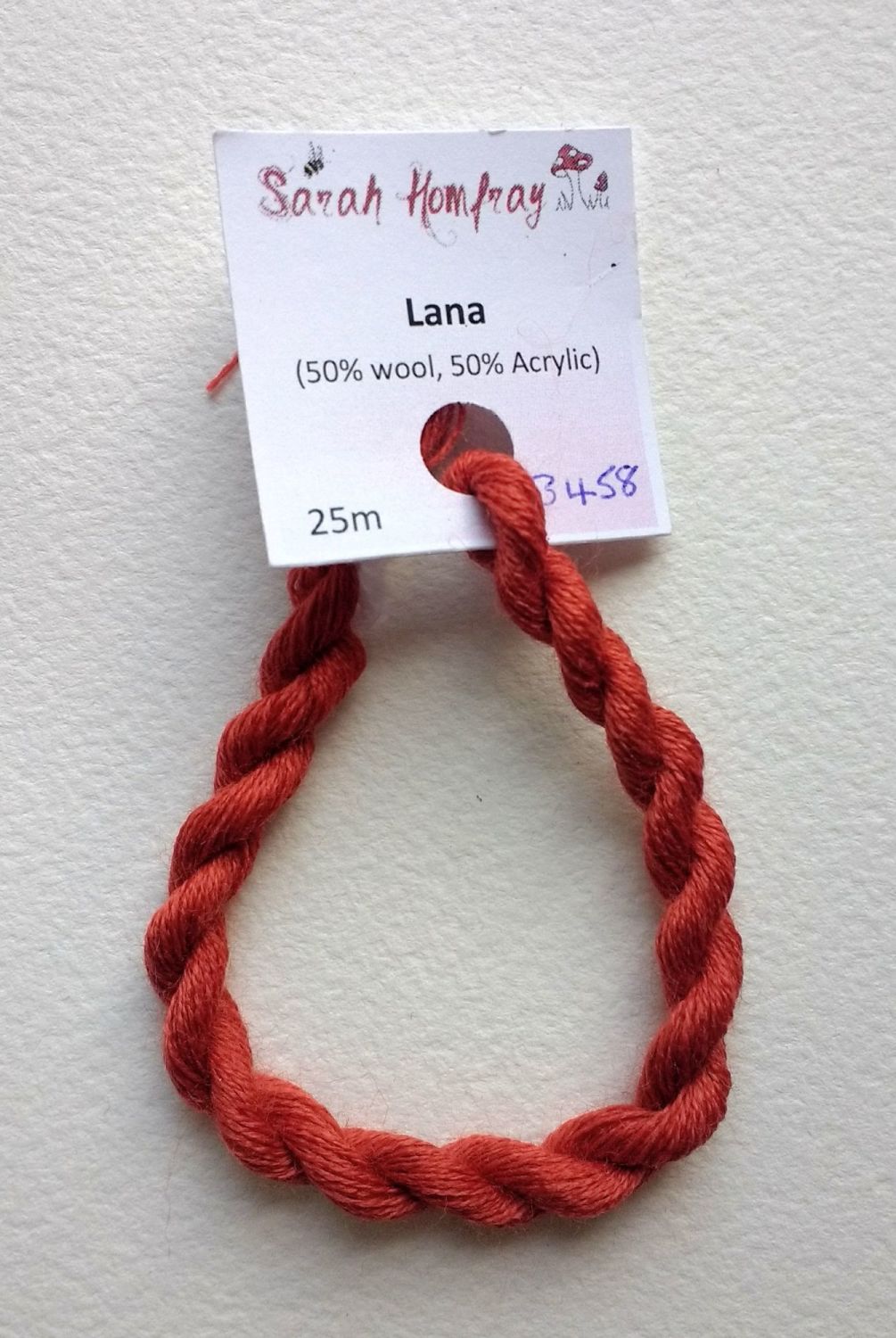 3458 Burnt orange Lana thread (orange) NEW COLOUR!