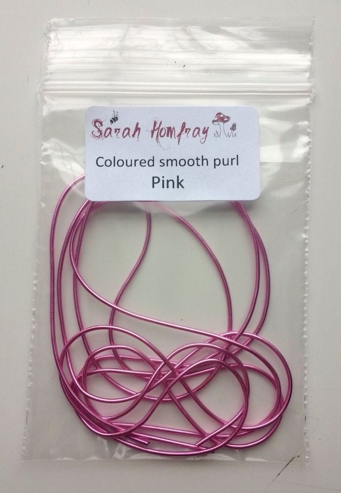 Coloured smooth purl no.6 - Pink