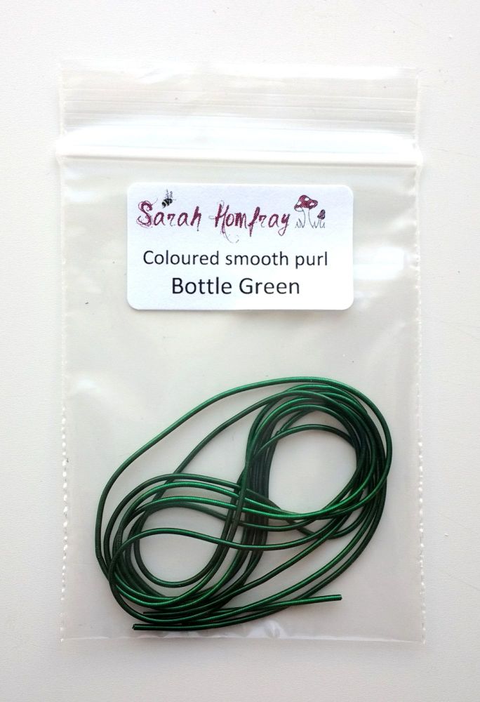 Coloured smooth purl no.6 - Bottle Green