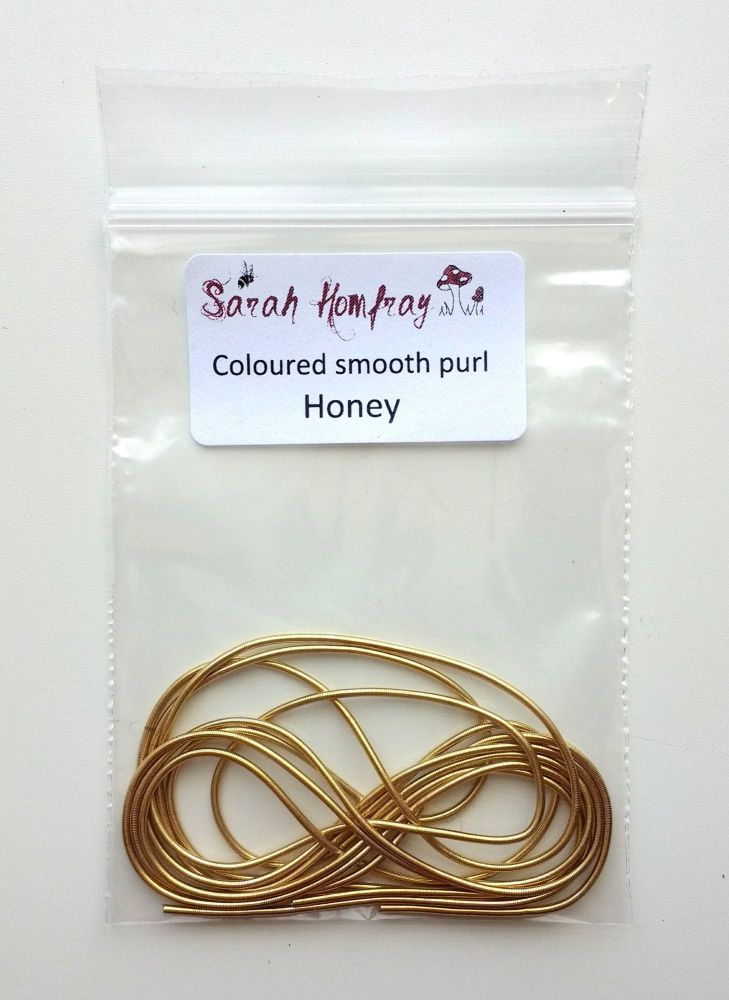 Coloured smooth purl no.6 - Honey