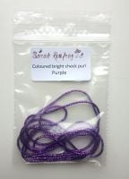 Coloured bright check purl no.6 - Purple