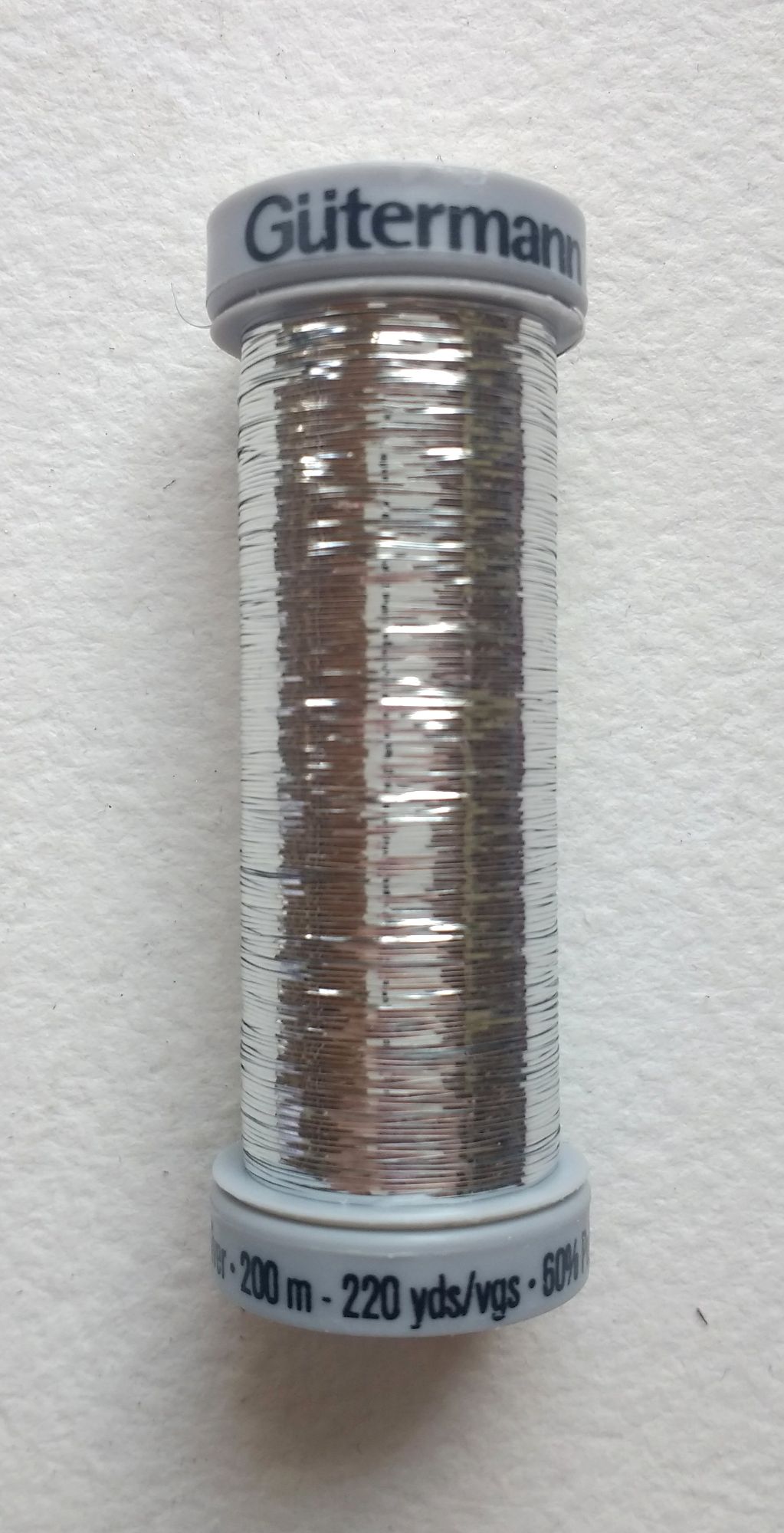 41 Silver 200m Gutermann Metallic Thread - Metallic Thread - Threads -  Notions