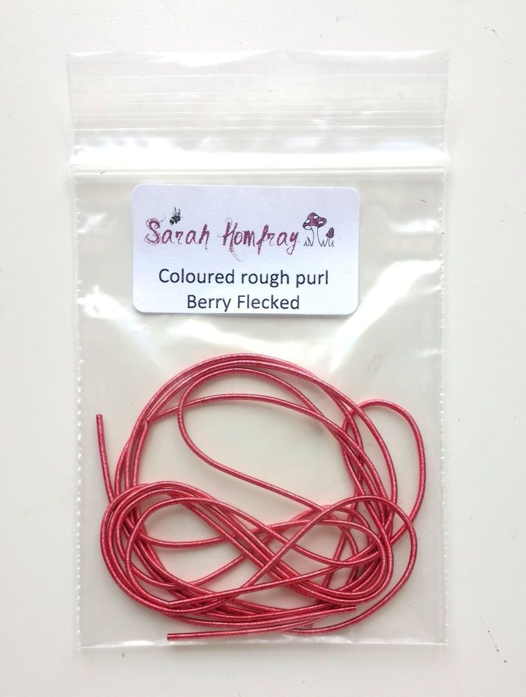 NEW! Coloured Rough purl no.6 - Berry Flecked