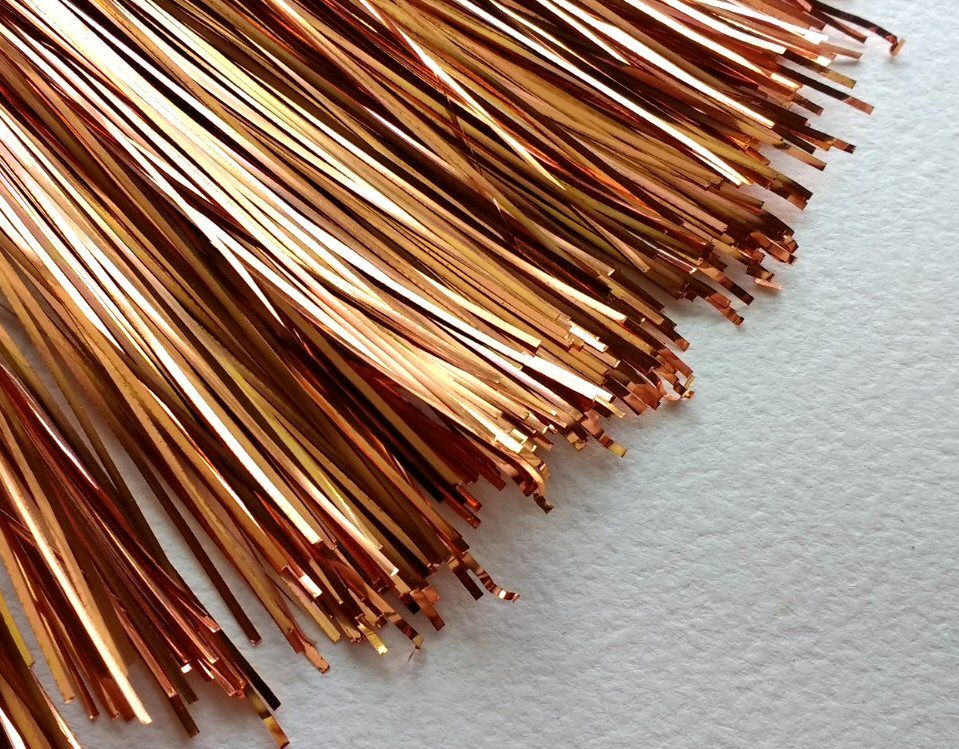 Plate ribbon, Copper Multicolour 1mm