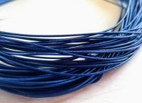 Metal purl wire, 1mm, Blue colour - 50cm