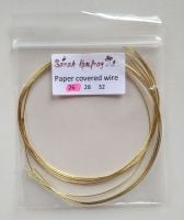 Paper covered wire, 26 guage GOLD