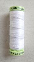 Top stitch (buttonhole) sewing thread, white