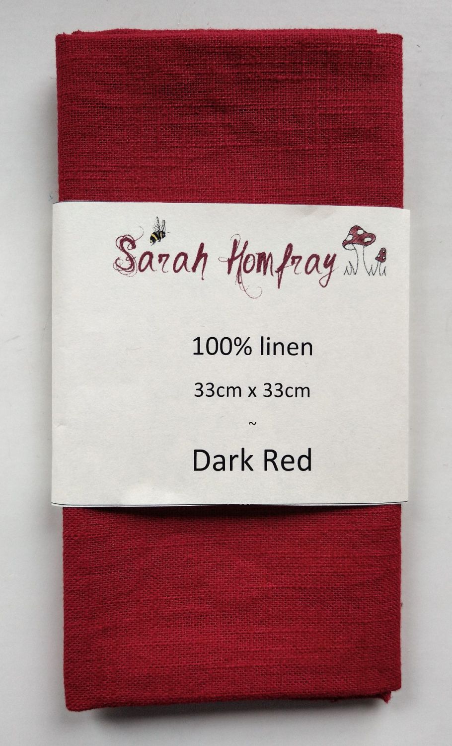 Linen - Dark Red