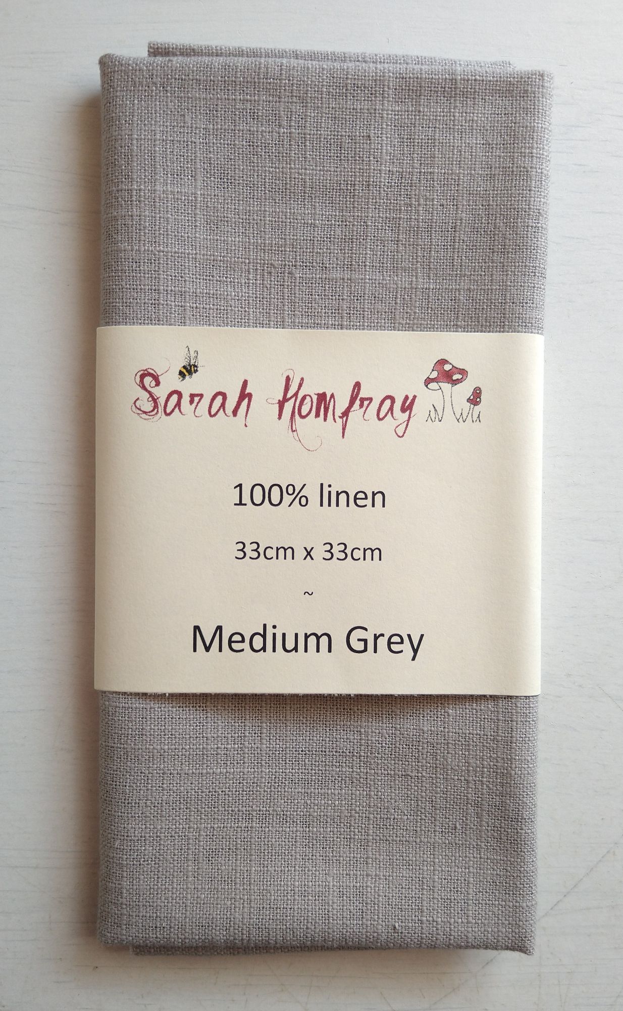 Dark Grey Medium Weight Linen Fabric main image 0
