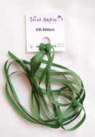 4mm Deep green 253 silk ribbon