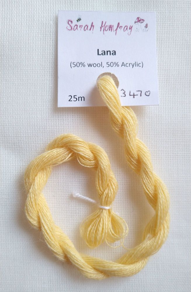 3470 Banana yellow Burmilana (Lana) thread. (YELLOW replaces 3723)
