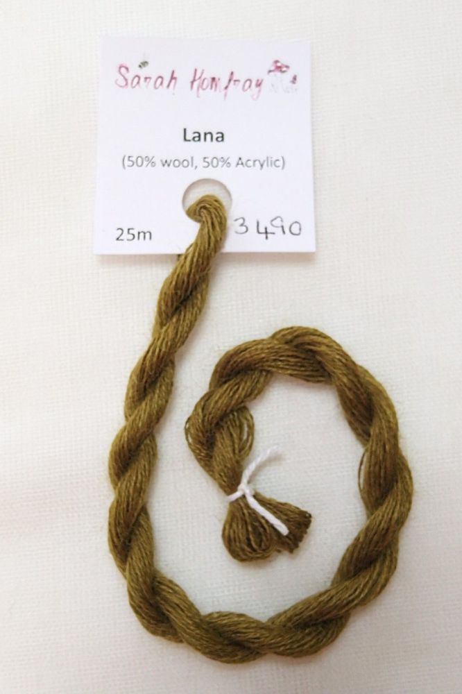 3490 Rich Olive Green Burmilana (Lana) thread. (GREEN)