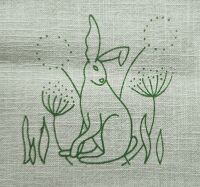 Rufford Hare printed design