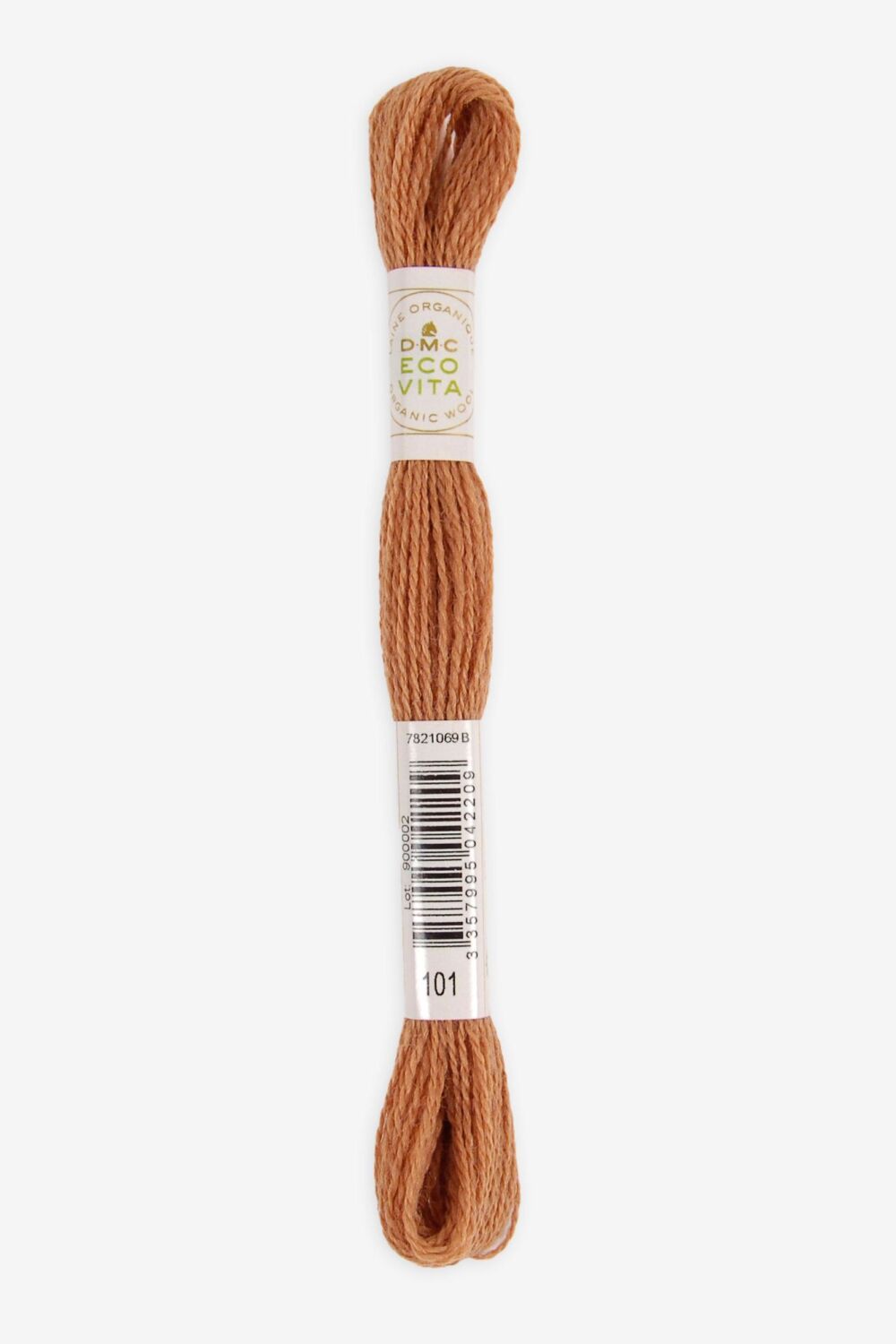 Eco Vita Naturally Dyed Organic Wool Thread 101 Brown