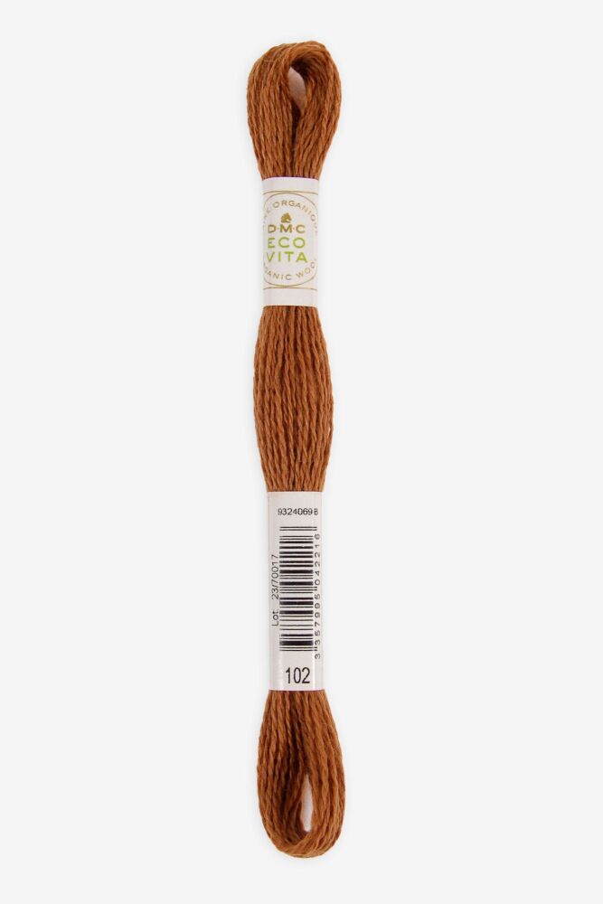 Eco Vita Naturally Dyed Organic Wool Thread 102 Brown