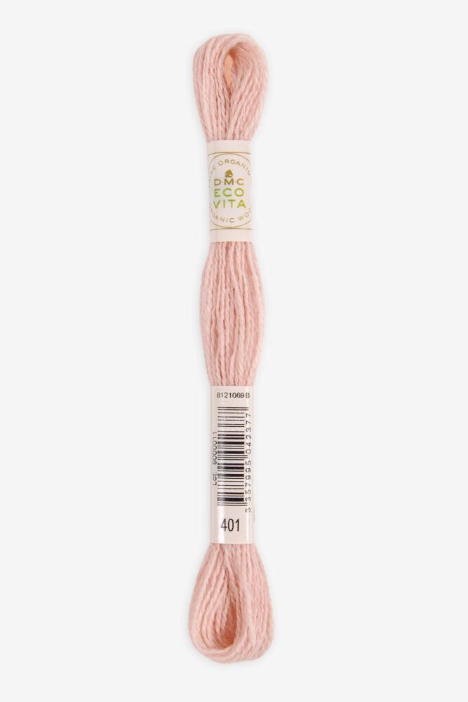 Eco Vita Naturally Dyed Organic Wool Thread 401 Pink