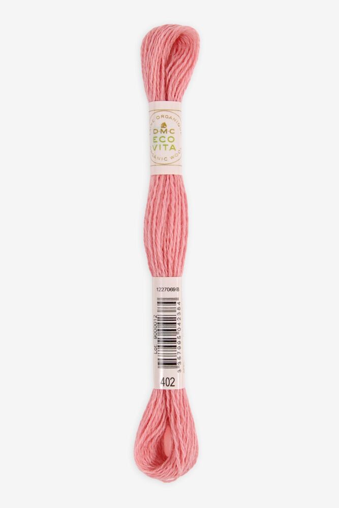 Eco Vita Naturally Dyed Organic Wool Thread 402 Pink