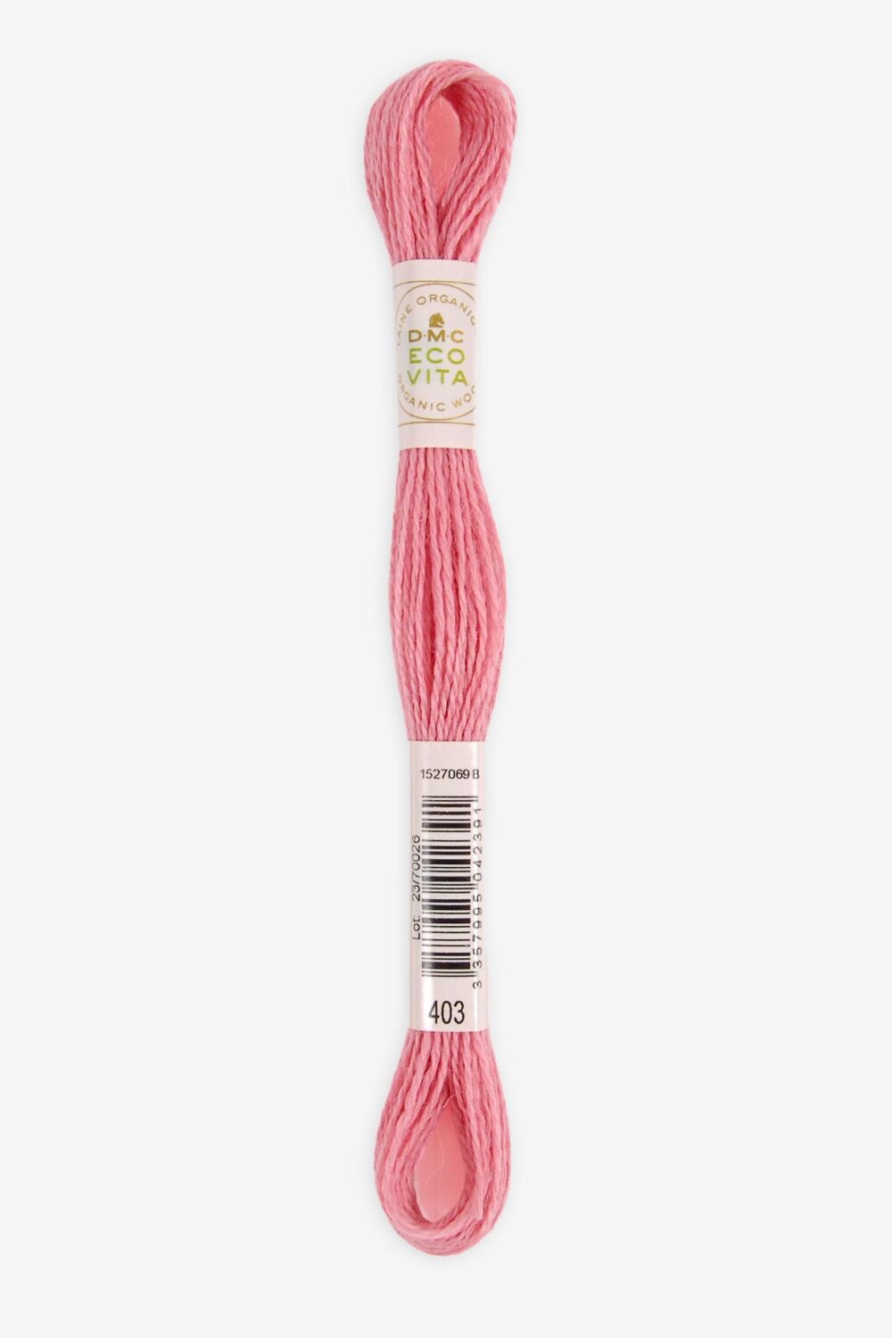 Eco Vita Naturally Dyed Organic Wool Thread 403 Pink