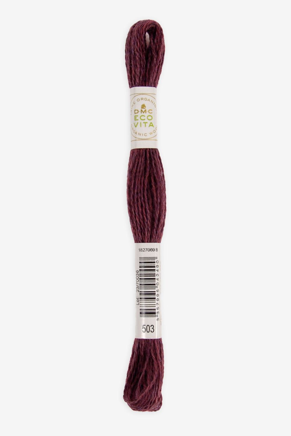 Eco Vita Naturally Dyed Organic Wool Thread 503 Red