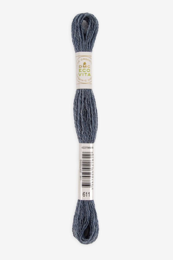 Eco Vita Naturally Dyed Organic Wool Thread 611 Blue