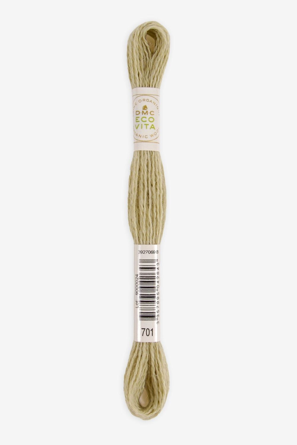 Eco Vita Naturally Dyed Organic Wool Thread 701 Green