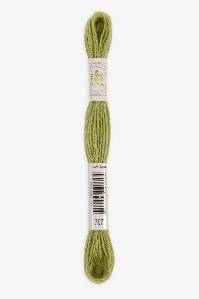 Eco Vita Naturally Dyed Organic Wool Thread 707 Green