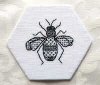 Swarm of bees - Blackwork Bee embroidery kit LAST KITS REMAINING!