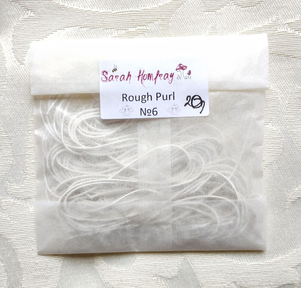 Silver plated rough purl no. 6, 20g Bargain bag! LIMTED STOCKS