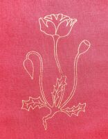 Poppy printed design on cotton LIMITED STOCKS!