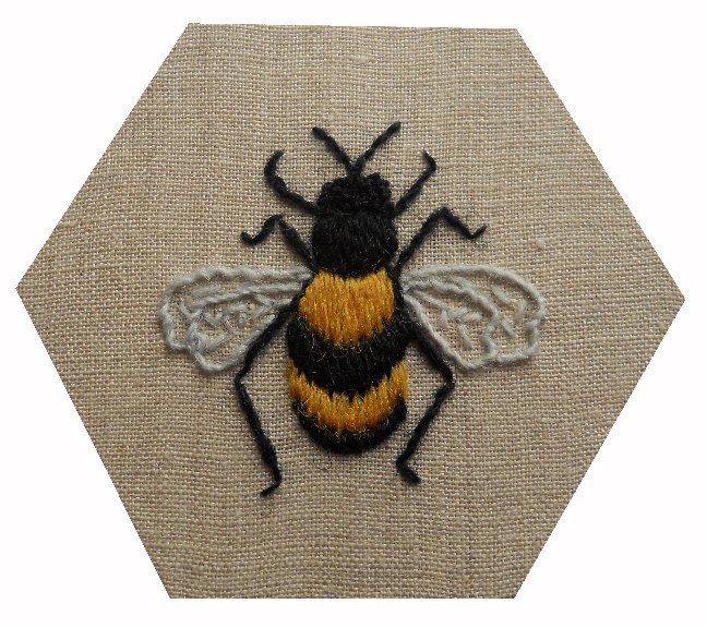 Swarm of bees - Crewelwork Bee embroidery kit LAST CHANCE!