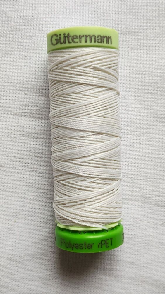 Top stitch (buttonhole) sewing thread, RECYCLED - White 800