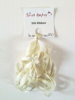 4mm Pale Yellow 250 silk ribbon