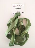 10mm Green 260 silk ribbon LIMITED STOCKS
