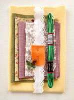 Slow stitch materials pack 2 - (Square for bushkiri bag project)