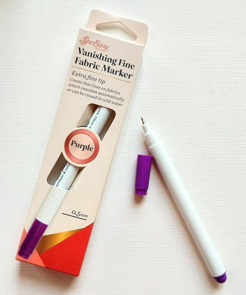 Vanishing Fine Fabric marker by Sew Easy - Extra fine tip 0.5mm