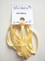 4mm Banana Yellow 87 silk ribbon