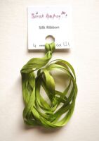 4mm Yellow green 131 silk ribbon