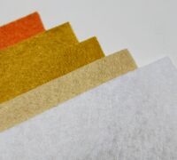 Felt square pack - 5 sunshine colours, 10cm x 10cm each colour