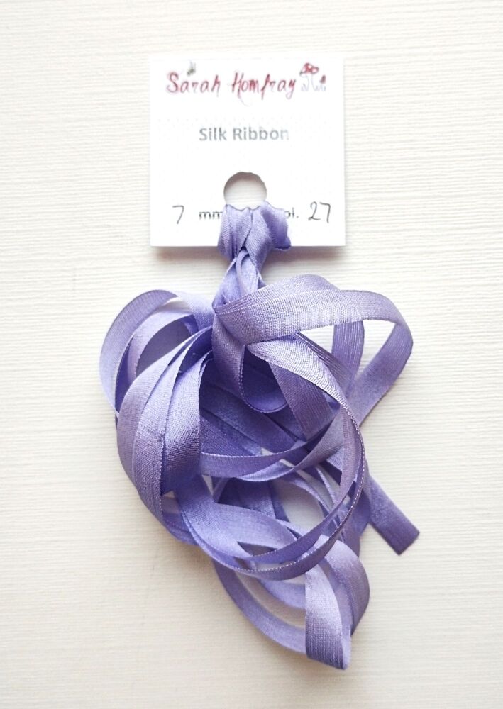 7mm Light purple 27 silk ribbon NEW