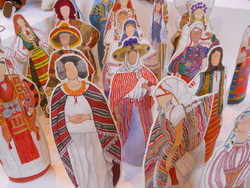 Folk costume dolls