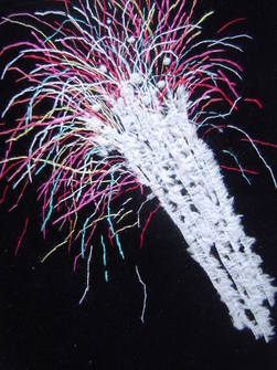 Firework embroidery