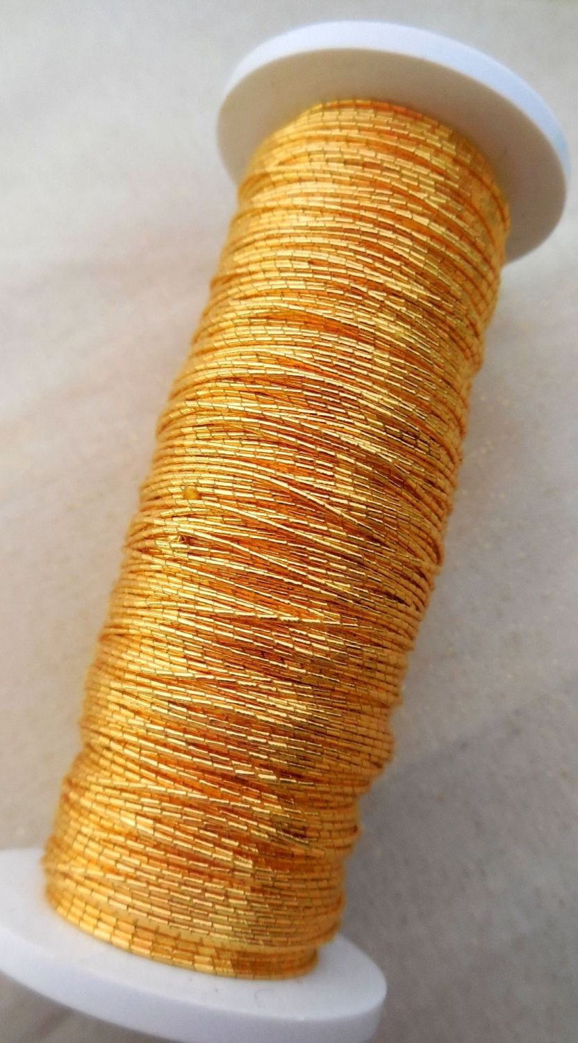 Goldwork Japanese thread No8, gold colour