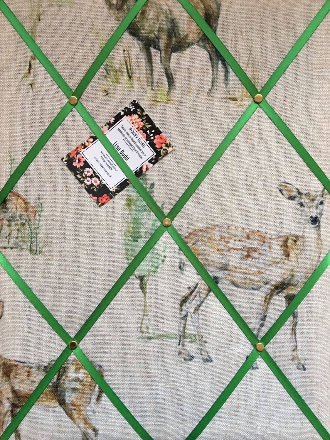Custom Handmade Bespoke Fabric Pin / Memo / Notice / Photo Cork Memo Board