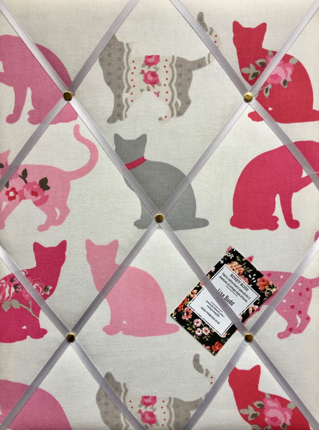 Custom Handmade Bespoke Fabric Pin / Memo / Notice / Photo Cork Memo Board