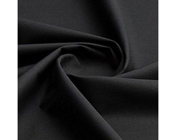 Plain Polycotton Fabric 44 inch By The Metre Black